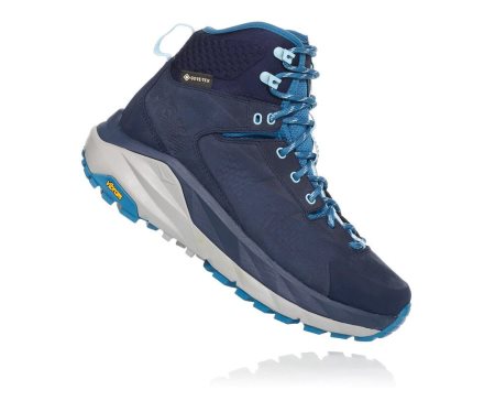 Hoka One One Kaha Gore-tex Ženske Pohodniški Čevlji Črna / Modra Modra SI-724691S